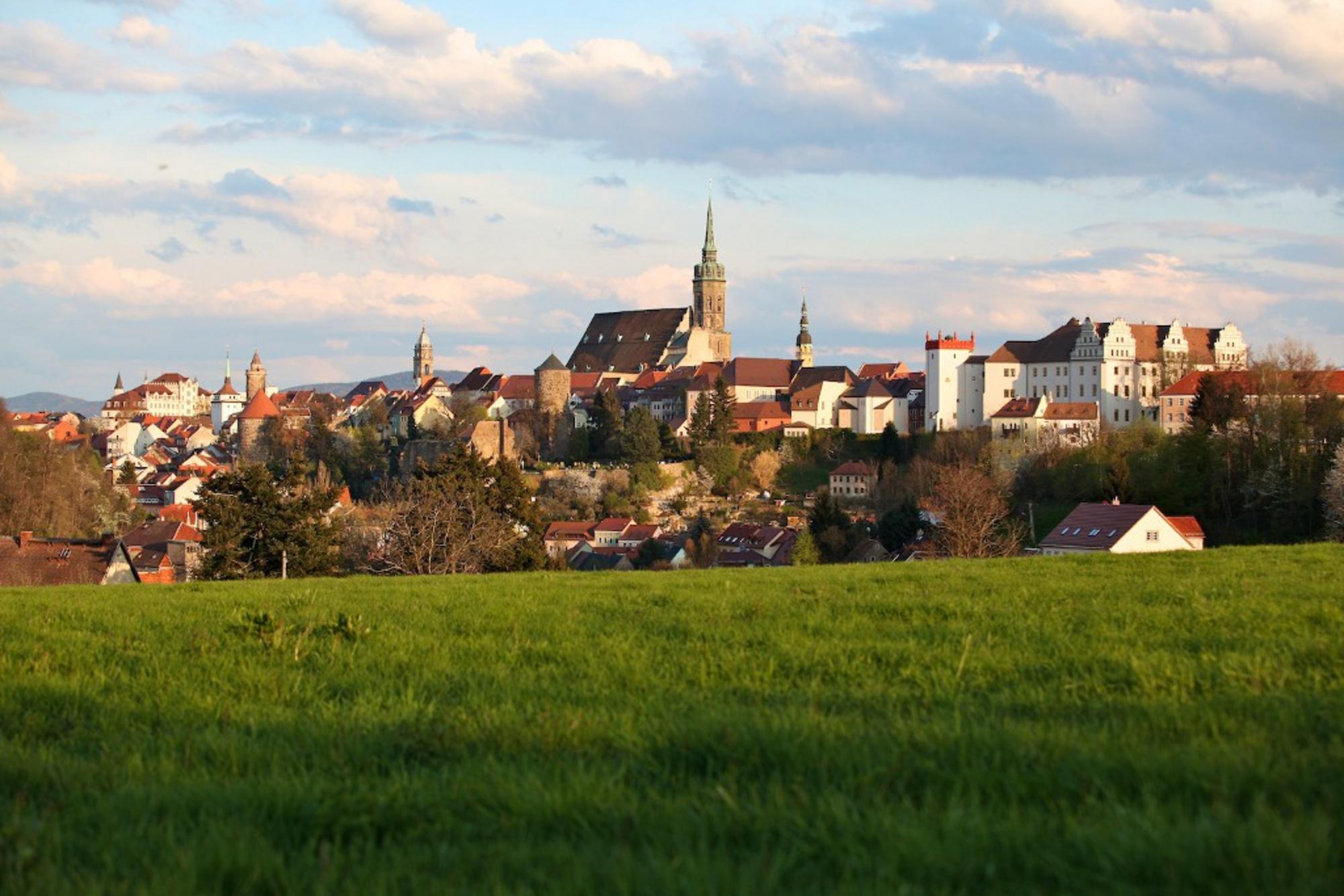 Blick auf die Skyline von Bautzen
